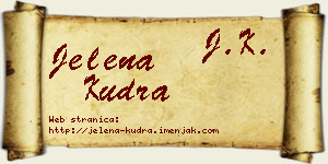 Jelena Kudra vizit kartica